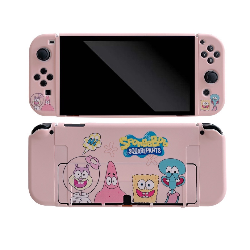 Túi Đựng Bảo Vệ Máy Chơi game nintendo switch Chia Ngăn Hình spongebob Đáng Yêu