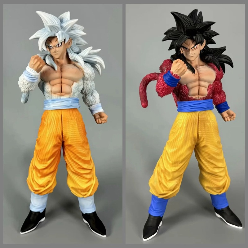 Mô Hình Nhân Vật son goku Tóc Trắng Bằng pvc 30cm ssj5