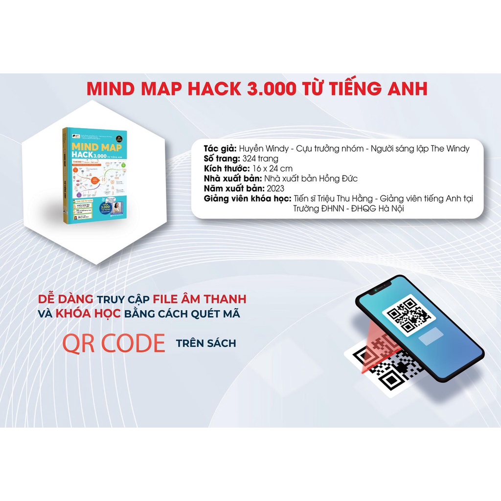 Sách Mind Map Từ Vựng- Hack Não 3000 Từ Tiếng Anh - Tặng khóa học 980k