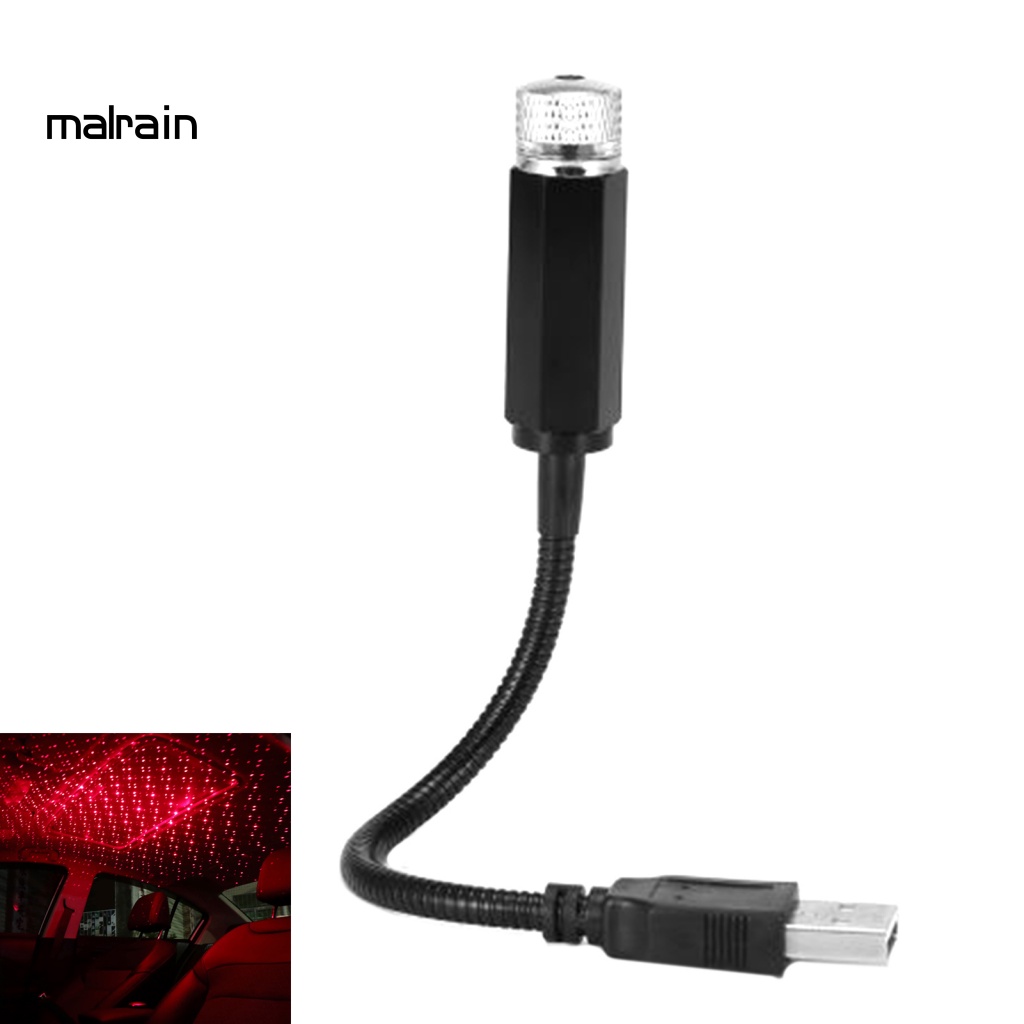 Đèn Chiếu Trang Trí Nội Thất Xe Hơi Họa Tiết Bầu Trời Đầy Sao Bằng Kim Loại usb