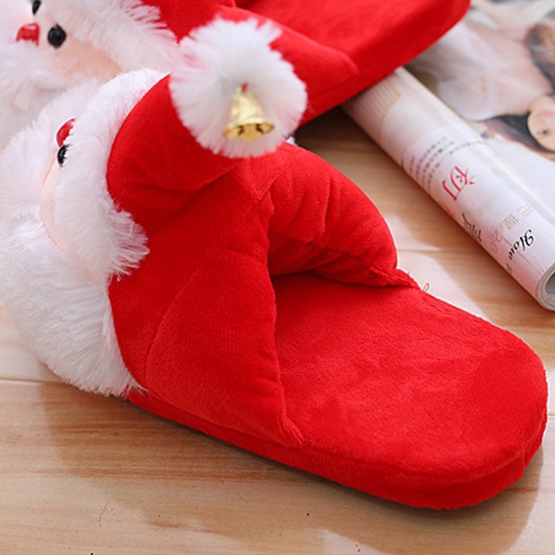 Dép Bông Đi Trong Nhà Mềm Mại Hình Ông Già Noel Cho Cặp Đôi