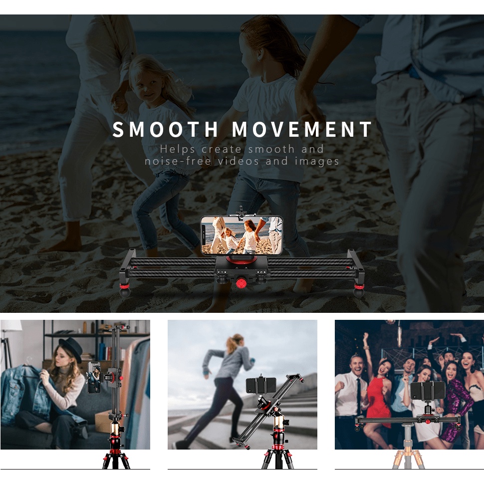 Thanh Trượt Quay Phim Dolly Slider Carbon Fiber 50cm Cho Máy Ảnh Camera  Quay Phim Chuyển Động Ổn Định Chuyên Nghiệp