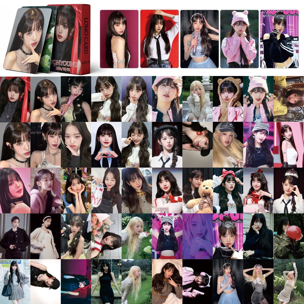 IVE Jang Won Young I'VE MINE Photocard Lomo Card 55pcs/box