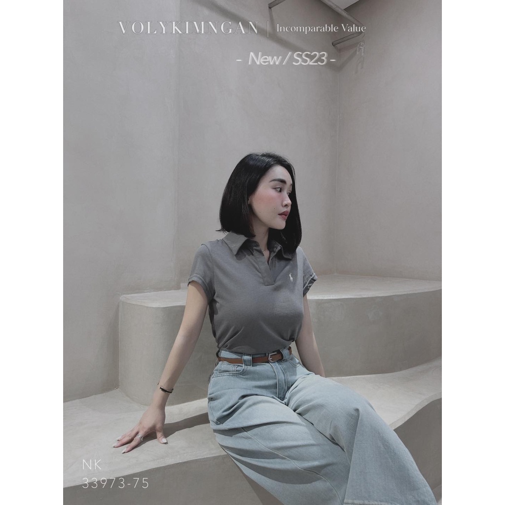 Áo polo giấy lau.ren lo.uis