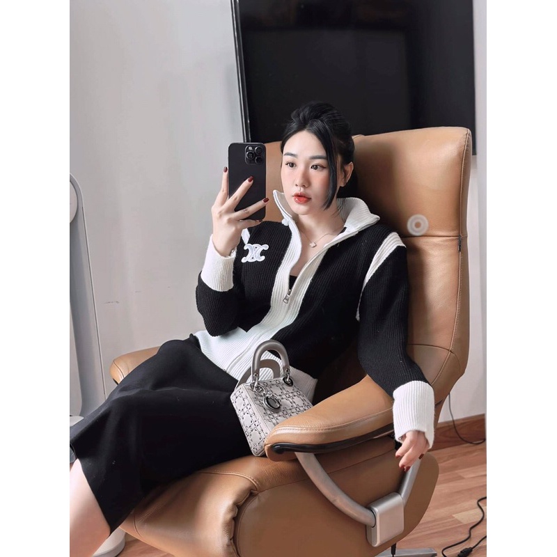 Áo khoác len khoá