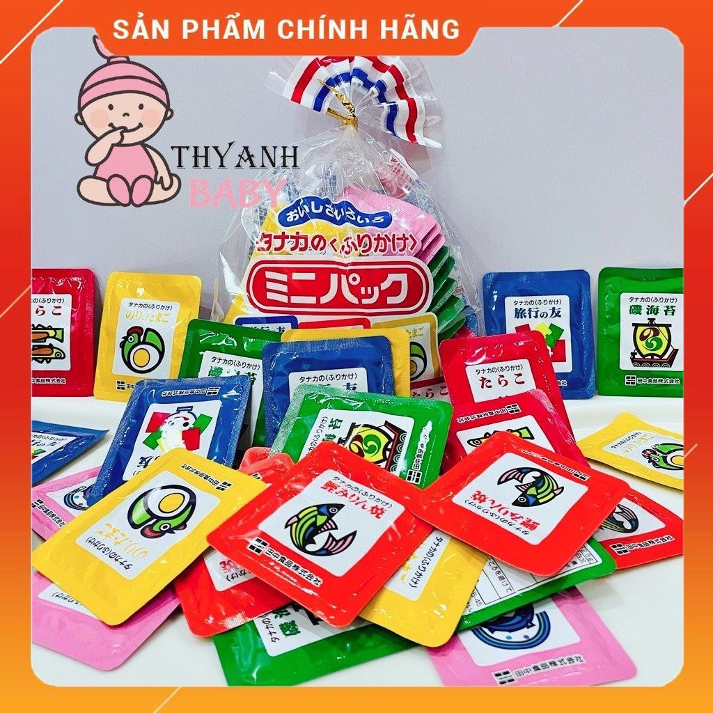 Gia Vị Rắc Cơm TANAKA FOOD 6 VỊ 30 GÓI 60G NHẬT BẢN