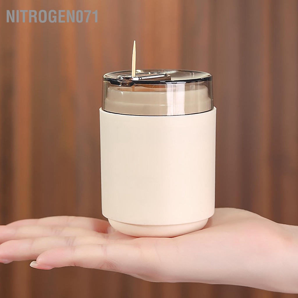 Nitrogen071 Hộp đựng tăm nhấn nhựa tự động đẩy ra cho nhà hàng gia đình