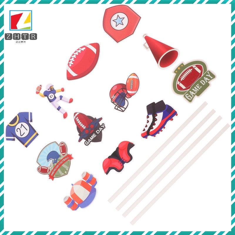 Set 24 Que Giấy Cắm Trang Trí Bánh cupcake Kiểu Dáng Dễ Thương