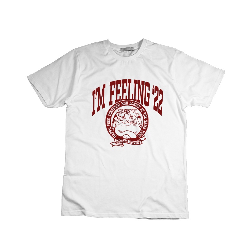 Taylor Áo Thun 100% cotton Tay Ngắn Dáng Rộng In Hoạ Tiết swift 13 Phong Cách Thời Trang harajuku Cho Nam Và Nữ