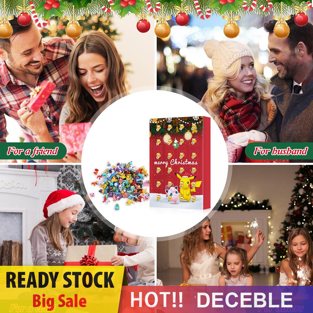 Lịch Đếm Ngược 24 Ngày Hình Hộp Bí Ẩn pokemon Giáng Sinh Đếm Ngược