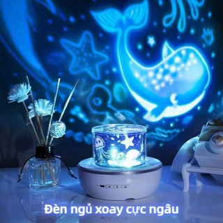   Ưu đãi siêu đặc biệt  Đèn ngủ LED bầu trời đầy sao đại dương đèn trang trí sinh nhật tự động xoay 