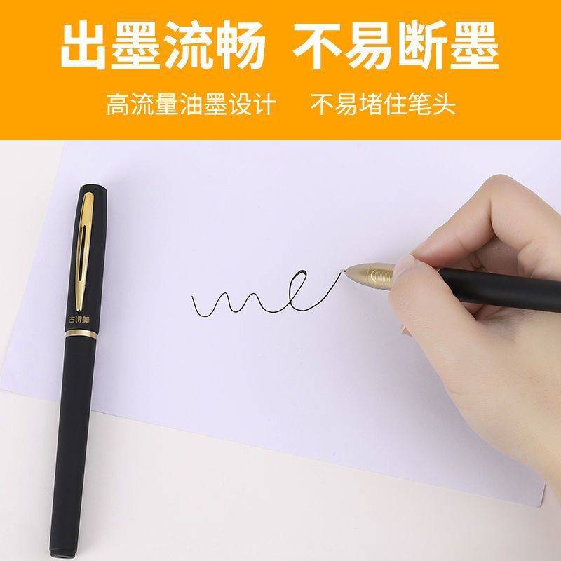 Bút Bi Mực Đen Ngòi 1.0mm Ngòi 0.5mm Nhanh Khô