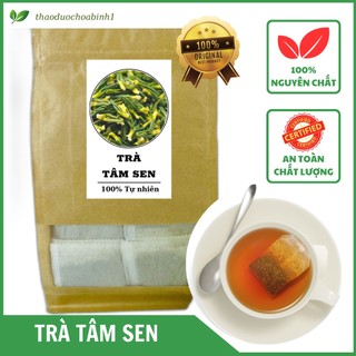 Trà tâm sen bịch 30 túi lọc x 3gram thảo dược hòa bình 1
