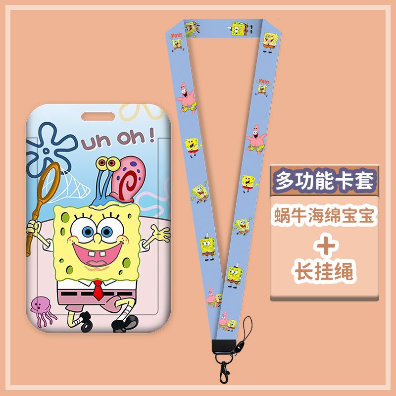 Dây Đeo Thẻ Họa Tiết Hoạt Hình Xinh Xắn Dành Cho Học Sinh Giá Đỡ