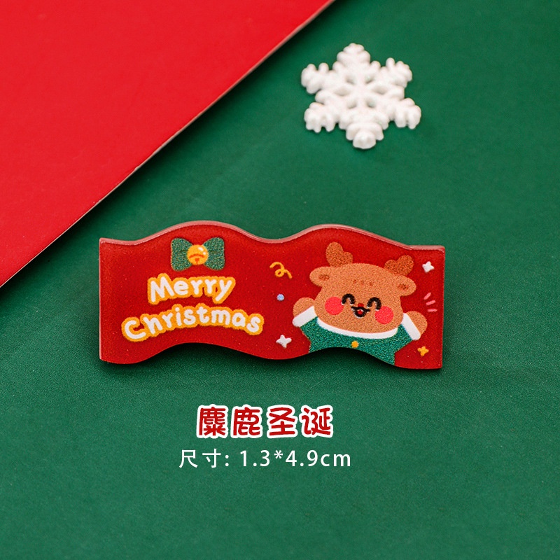 Kẹp Tóc Hoạ Tiết Hoạt Hình Giáng Sinh Cho Bé