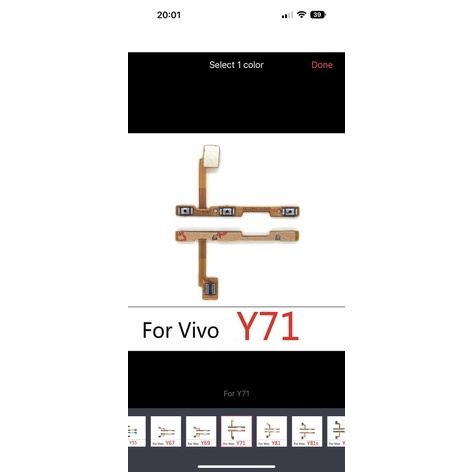 cáp mở nguồn vivo Y71/v7 plus