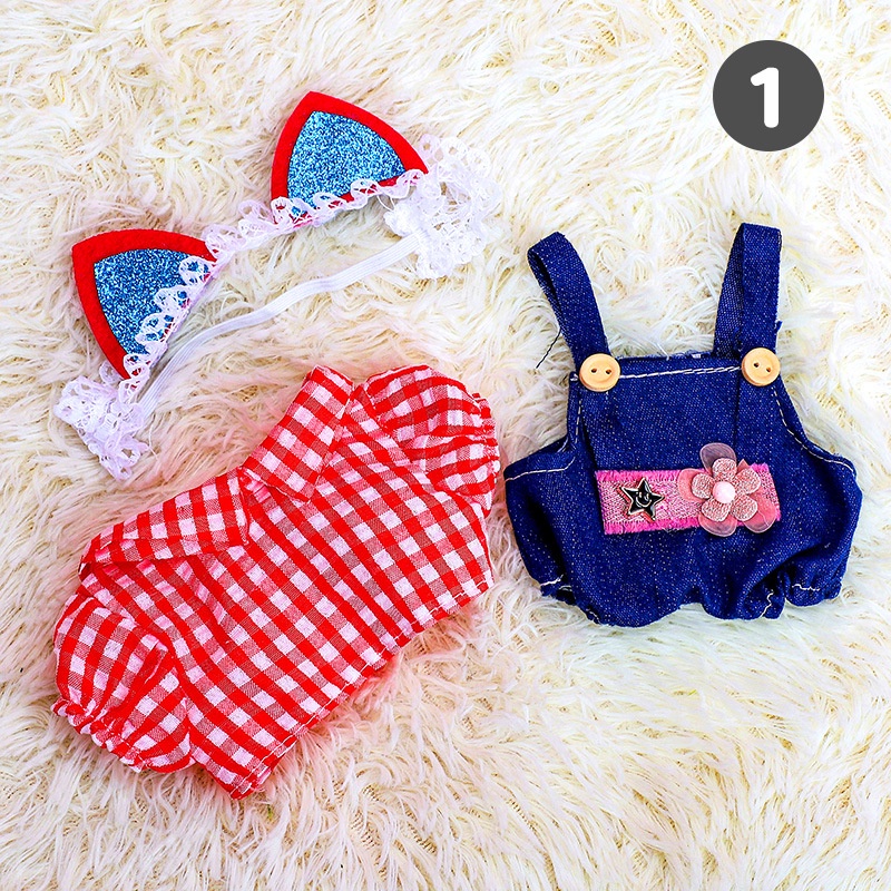 Mới Đầm cotton Đáng Yêu Cho Búp Bê 20cm