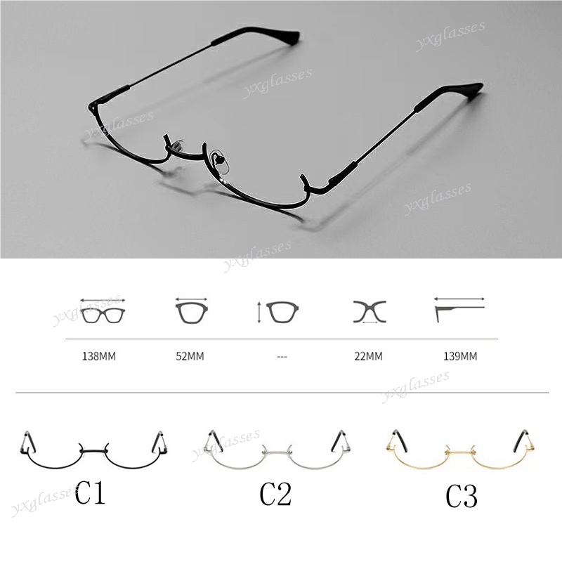 Mới Kính Không Gọng Kim Loại Thời Trang Dành Cho Nam Và Nữ