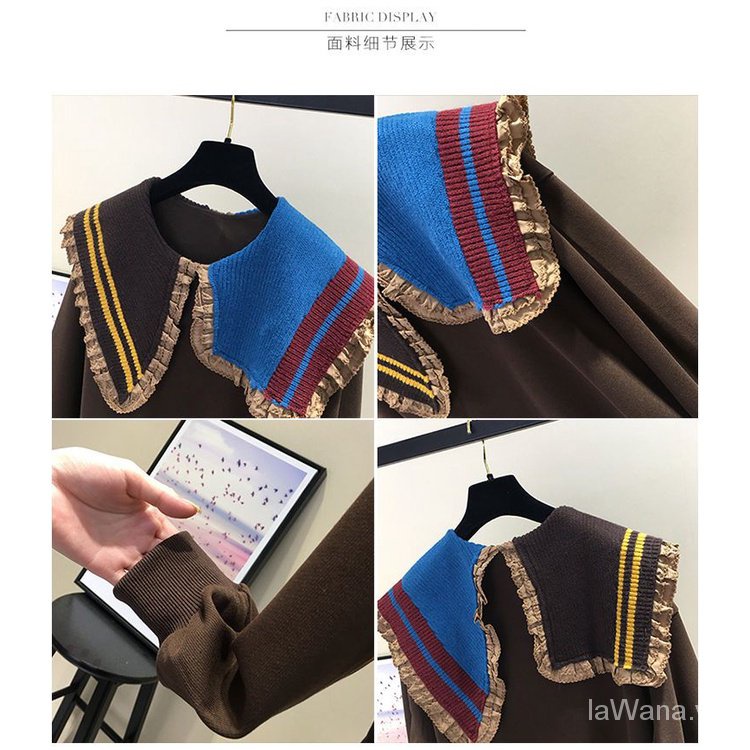 Áo Sweater Cổ Búp Bê Phong Cách Châu Âu Thời Trang Mùa Thu 2023 Mới Cho Nữ