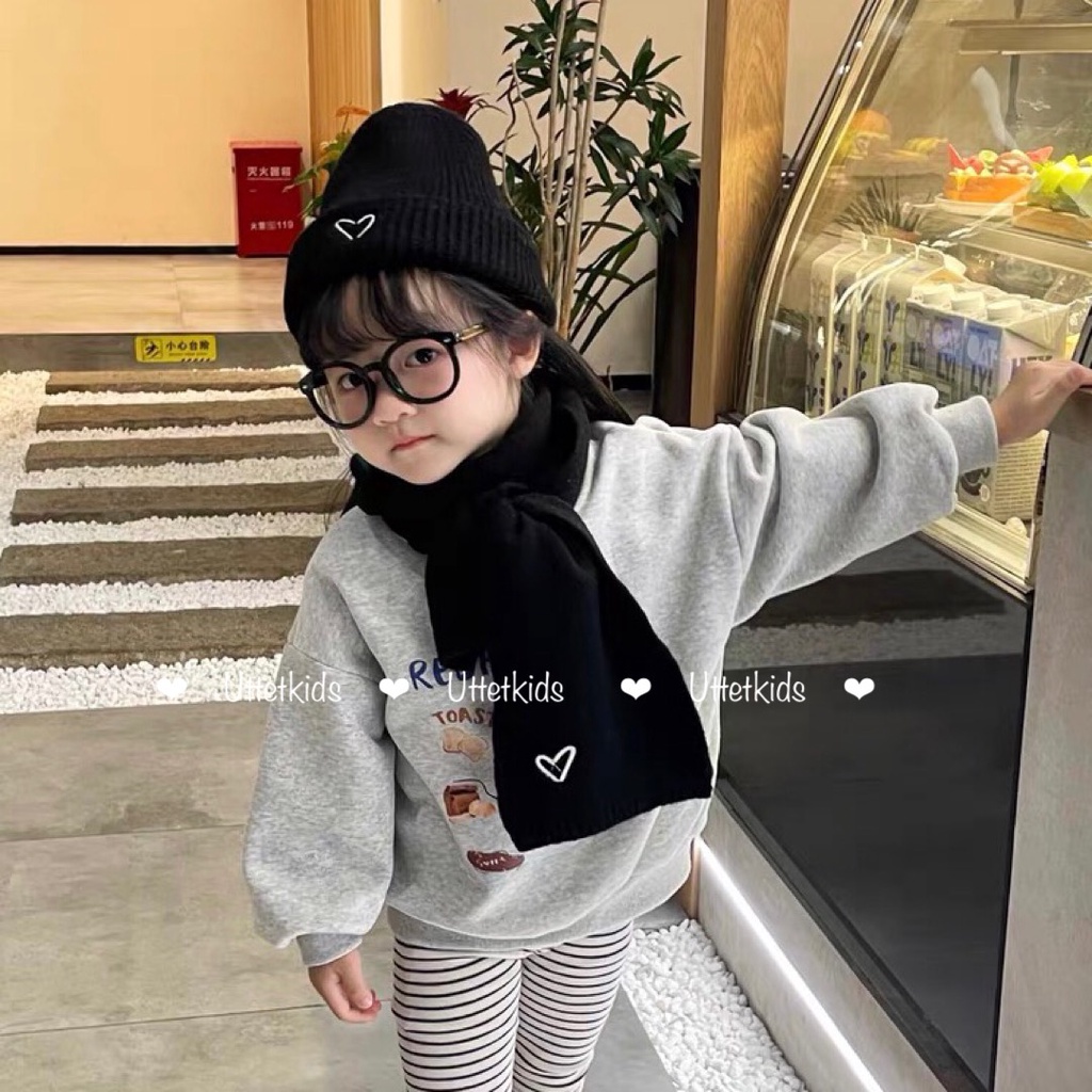 KHĂN LEN VÀ MŨ LEN PHONG CÁCH HÀN QUỐC CHO BÉ GÁI VÀ BÉ TRAI