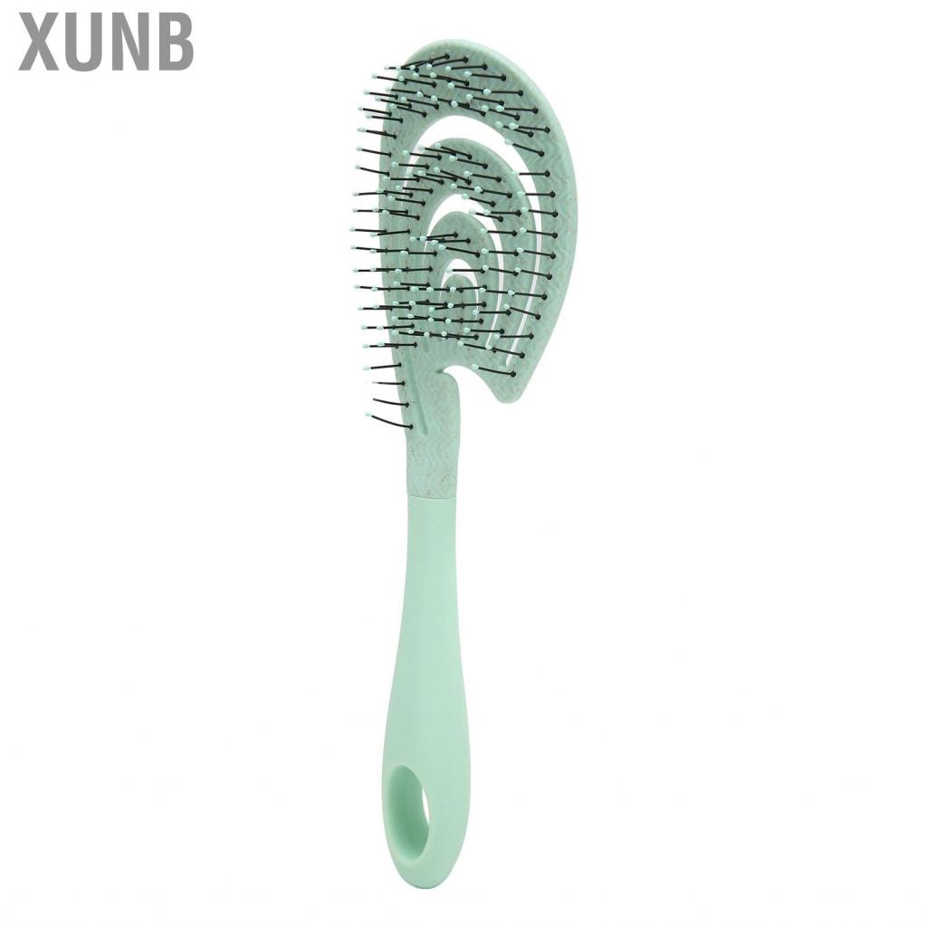 Xunb Non Static Comb  Washable Hollow Modeling Quickly Ball  Hangable Arc Touch Scalp for Men Women Salon
