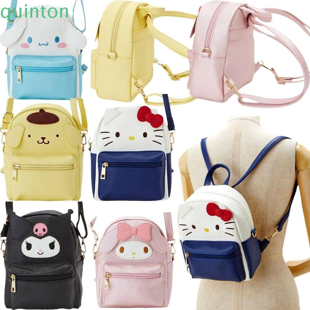 Shanhai kuromi Túi Đeo Chéo Vai Bằng Da pu Chống Thấm Nước Sức Chứa Lớn Họa Tiết Hoạt Hình my melody Cho Học Sinh