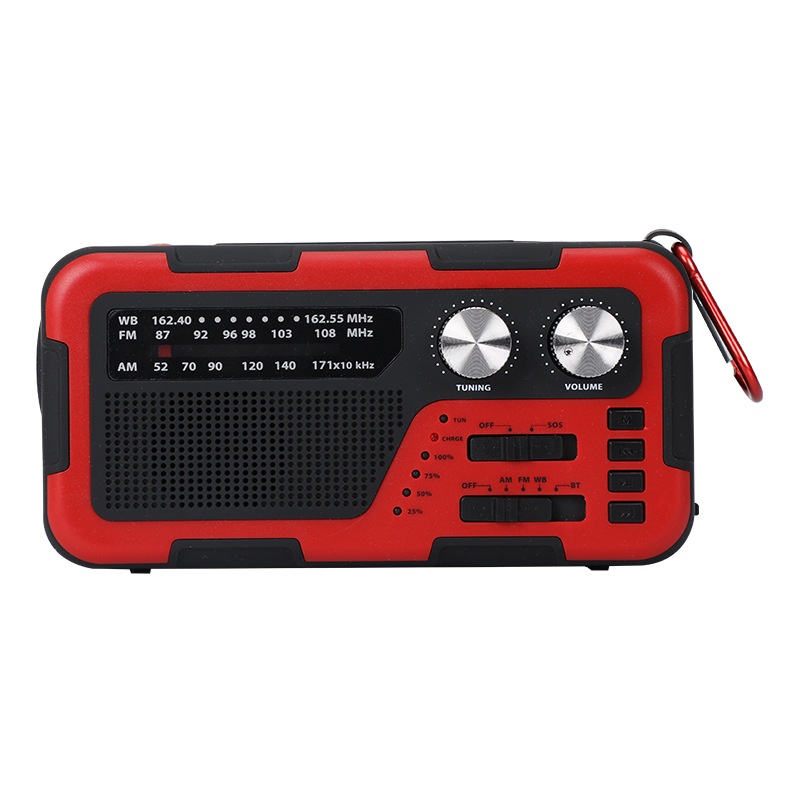 Loa bluetooth Kiêm Đài radio Khẩn Cấp Có Đèn Pin Siêu Sáng 300M Phong Cách Mới Ngoài Trời ksjf