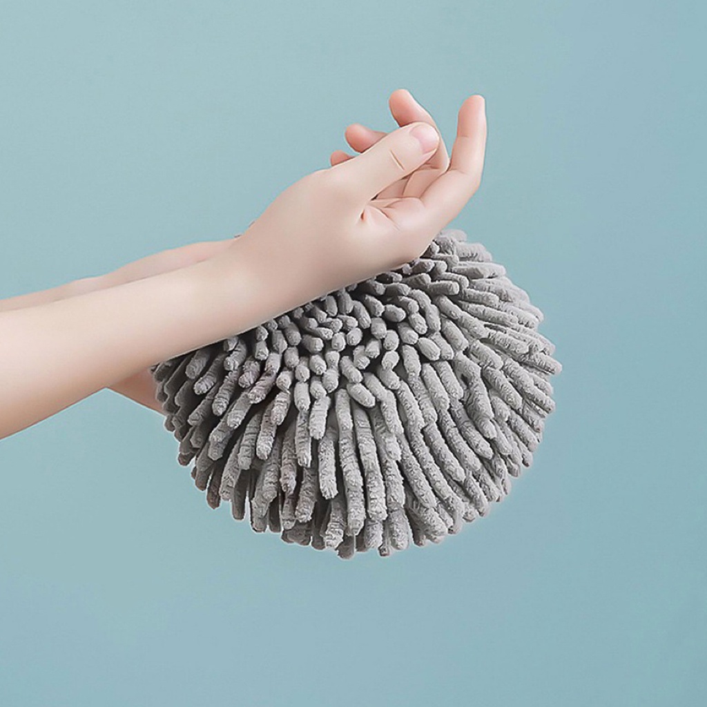 Khăn Lau Tay Bằng Sợi microfiber Mềm Mại Thấm Hút Nước Nhanh Khô Kèm Móc Treo Tiện Dụng Cho Nhà Bếp / Phòng Tắm