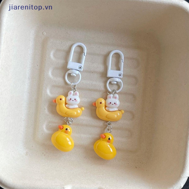 Móc Chìa Khóa Hình Thỏ / Vịt Vàng / Vịt Vàng Dễ Thương Vui Nhộn Cho Học Sinh Nữ vn