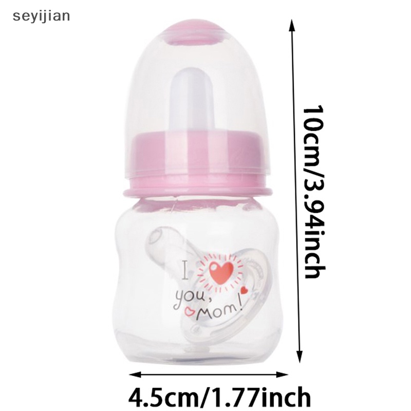 Bình Sữa Núm Ti Giả mini 60ml In Họa Tiết Hoạt Hình Dễ Thương Cho Bé Sơ Sinh