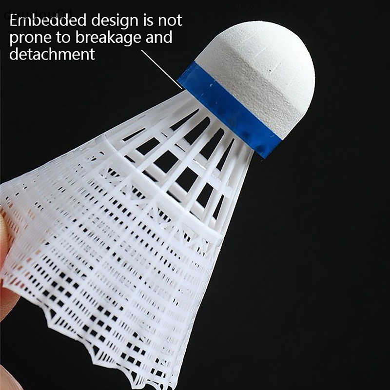 1 Quả Cầu Lông Bằng Nhựa nylon Bền Màu Vàng Trắng doudou01]