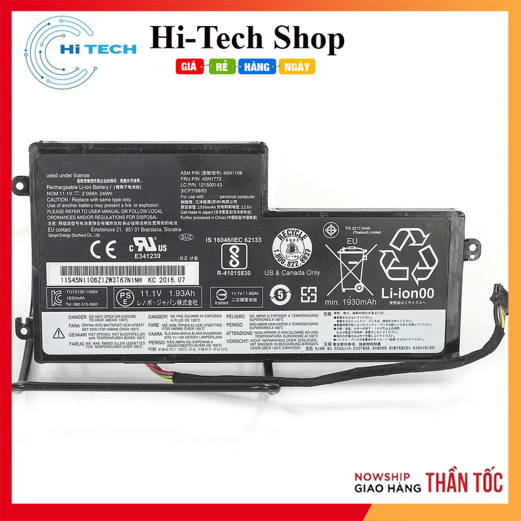 Pin Laptop Lenovo X240,X250