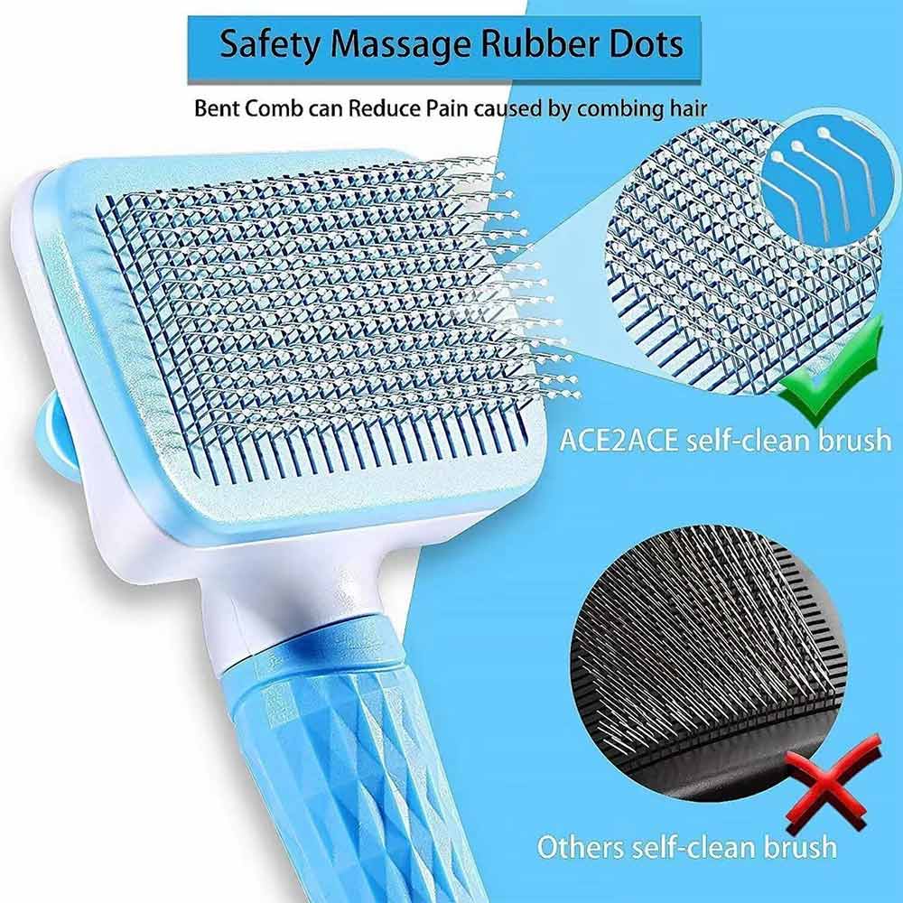 One click hair removal pet comb friendly pet skin protection design effectively removes dead hair