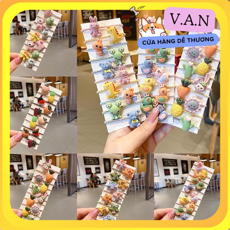 SET 5 CÁI CỘT TÓC HÌNH THÚ HÀN QUỐC SIÊU DỄ THƯƠNG