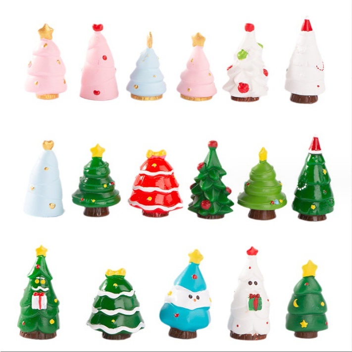 Mô hình cây thông bằng đá decor tiểu cảnh Noel, trang trí giáng sinh, quà tặng