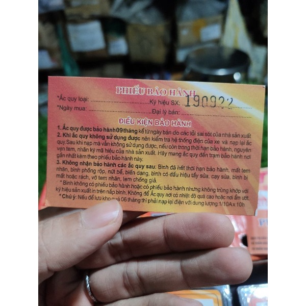 Bình điện ắc qui hiệu tokyo 12V - 6Ah cao