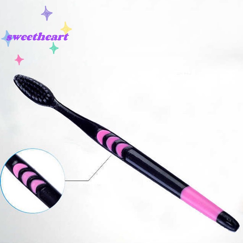 Set 10 Bàn Chải Đánh Răng Than Tre Lông Mềm Cho Người Lớn