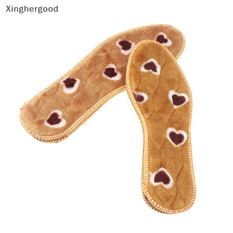 1 Cặp Đế Lót Giày Bằng Vải cashmere Mềm Dày Dặn Giữ Ấm Mùa Đông Khử Mùi Cho Nam Nữ