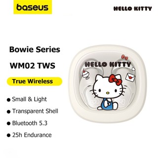 SANRIO Baseus Tai Nghe Nhét Trong Không Dây wm02 Bluetooth 5.3 Âm Thanh hifi Nhẹ kuromi cinnamoroll hello kitty melody Đáng Yêu