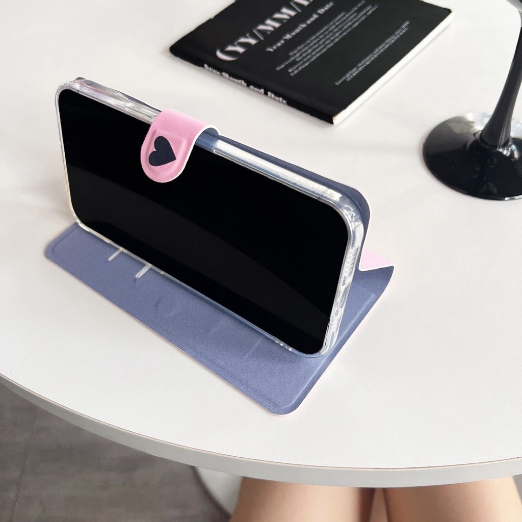 Bao Da Điện Thoại Nắp Lật Kiêm Giá Đỡ Có Ngăn Đựng Thẻ Hình Đĩa cd Iphone 15 1413promax xr / xsmax / 87plus