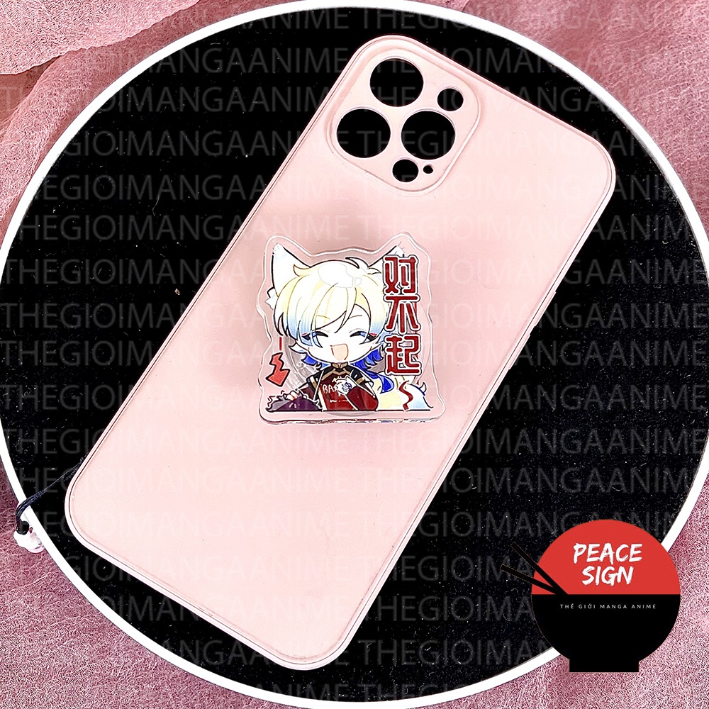 Giá Đỡ và Dây Treo Điện Thoại BLUE LOCK in hình anime chibi mica acrylic móc khóa griptok pop