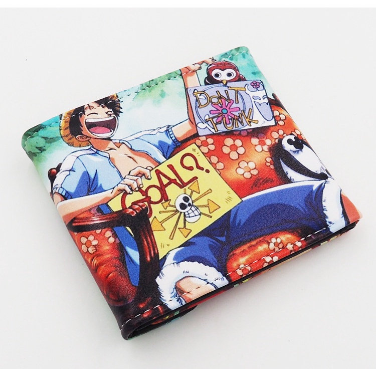 Ví Ngắn Dạng Gập In Hình monkey d luffy zoro anime one piece Cho Nam