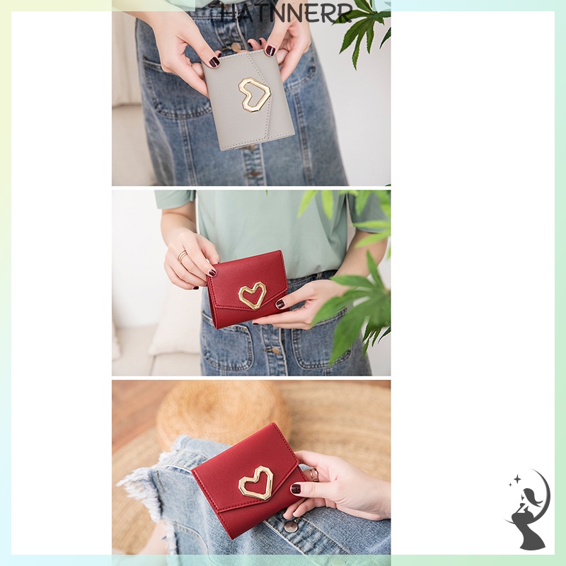 Ví Ngắn Hình Trái Tim Thời Trang Cho Nữ fhs