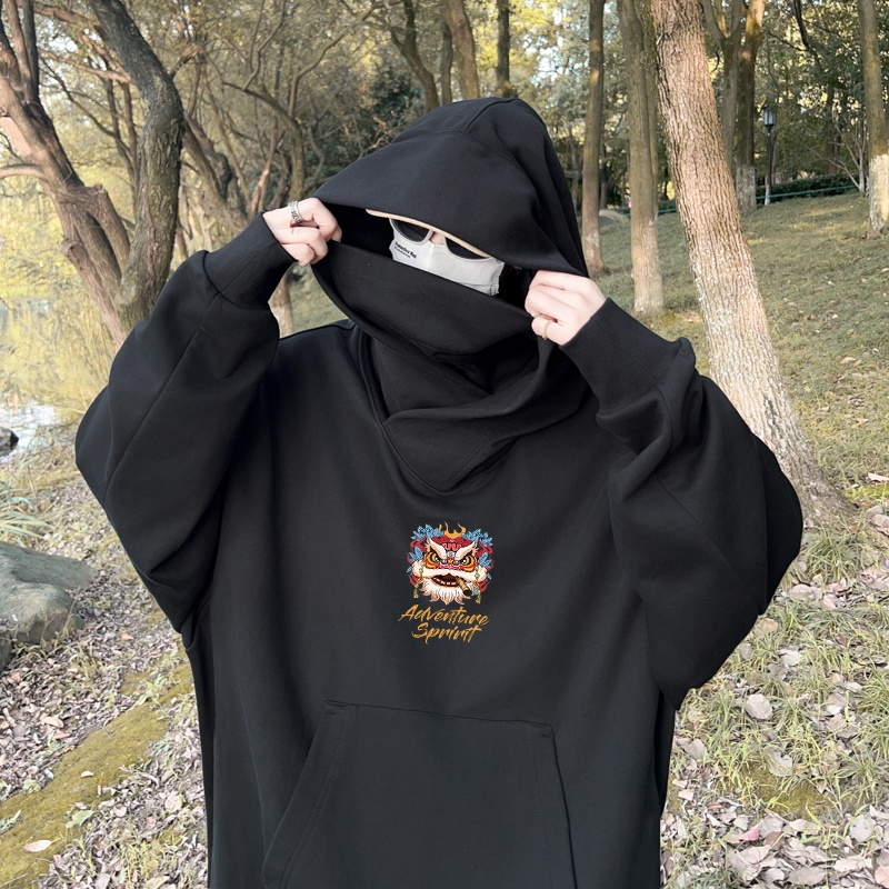Áo Hoodie cotton Dày Dáng Rộng Thời Trang Cao Cấp Cho Nam Nữ