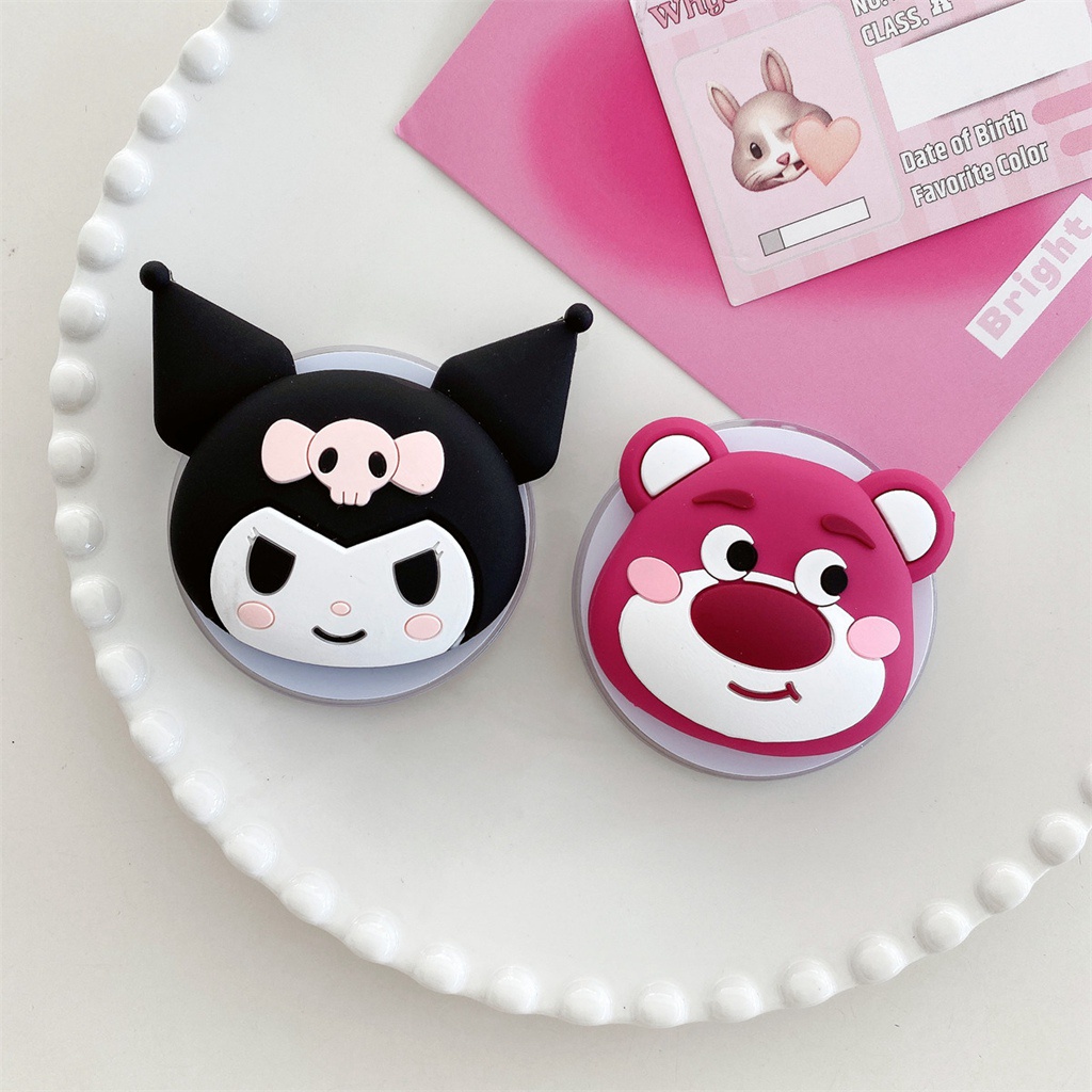 Giá Đỡ Điện Thoại / Máy Tính Bảng Hình Gấu / Thỏ kuromi hello kitty lotso Có Nam Châm Thu Hút Chống Rơi Vỡ