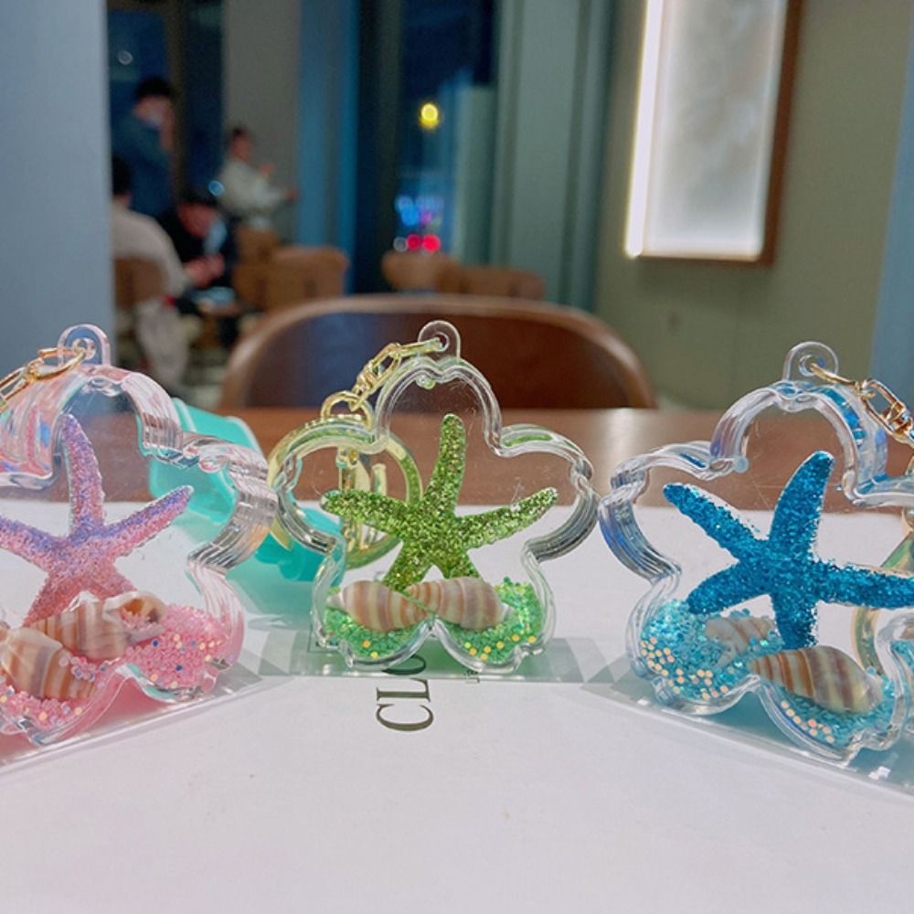 Mmluck Móc Khóa Dạng Cát Chảy Bằng acrylic Hình Chai Dầu Ngôi Sao Sáng Tạo Dễ Thương Cho Học Sinh