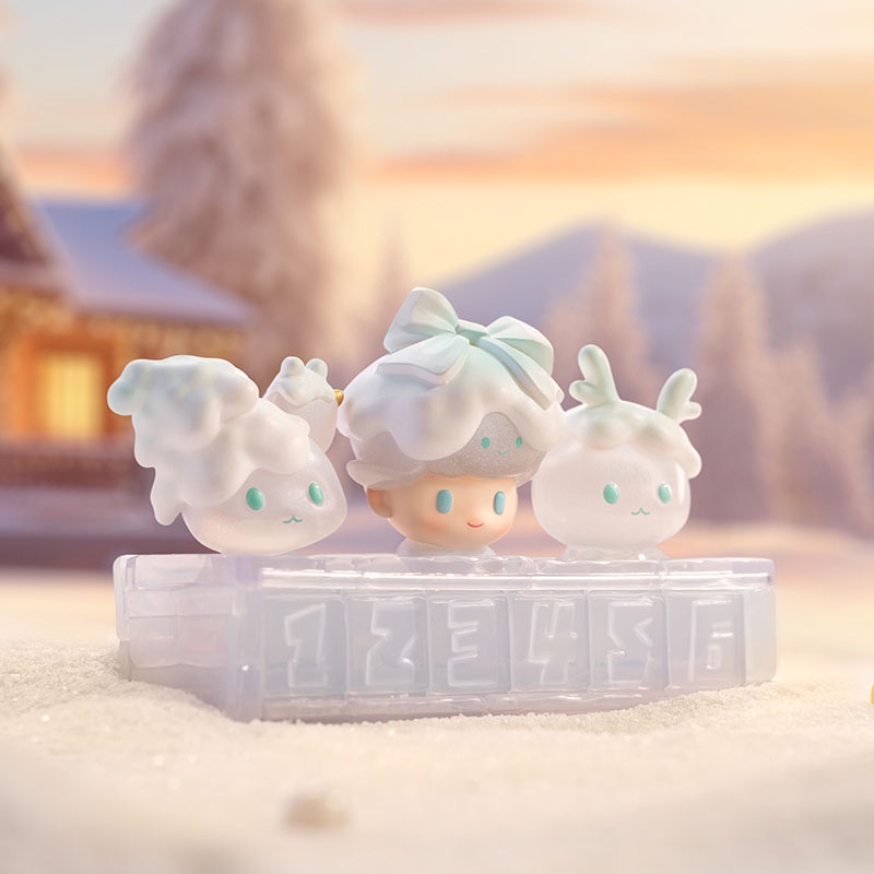 ★Phụ Kiện Chuyên Dụng Dành Cho Xe Hơi★  [] Búp Bê popmart dimoo Snowman 'S Trang Trí Hộp Bí Ẩn Hợp Thời Trang Làm Quà Tặng
