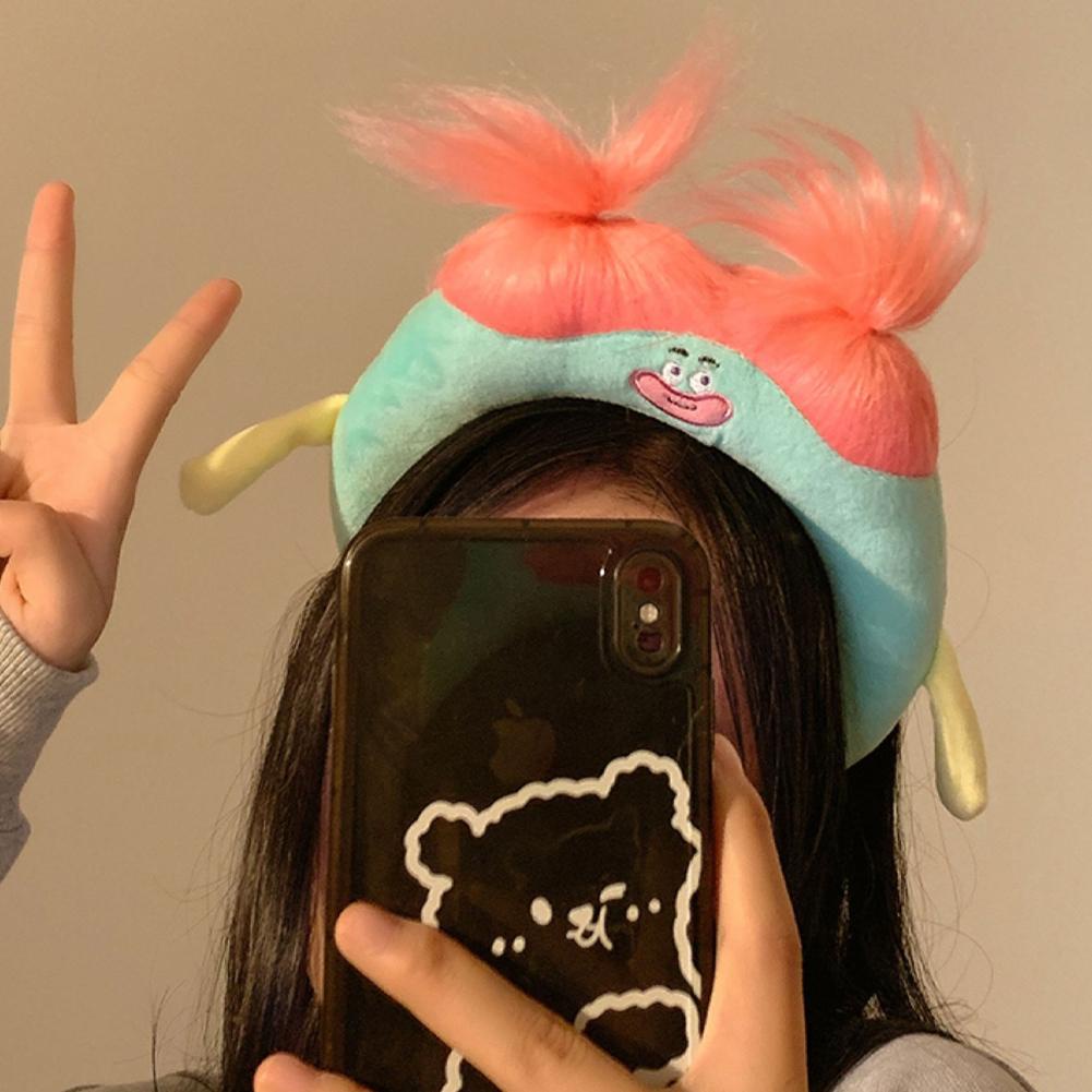 Băng Đô Trang Điểm / Rửa Mặt Bằng Vải Lông Nhung Dễ Thương Xinh Xắn p9s1