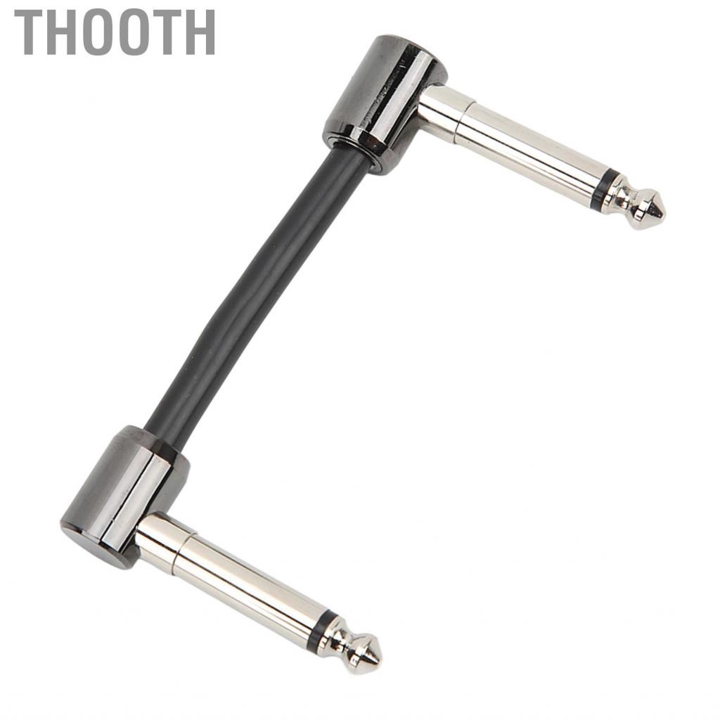 Thooth Guitar Patch Cable  Wide Application Pedal Wire Black for Bass