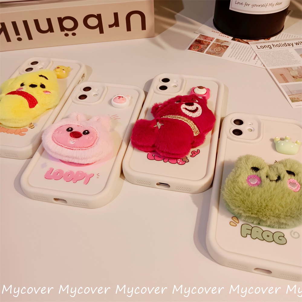 Dễ Thương Ốp Điện Thoại Silicon Mềm Hình Búp Bê 3d Cho iphone 11 13 12 14 15 pro max x xr xs max 6 7 8 plus